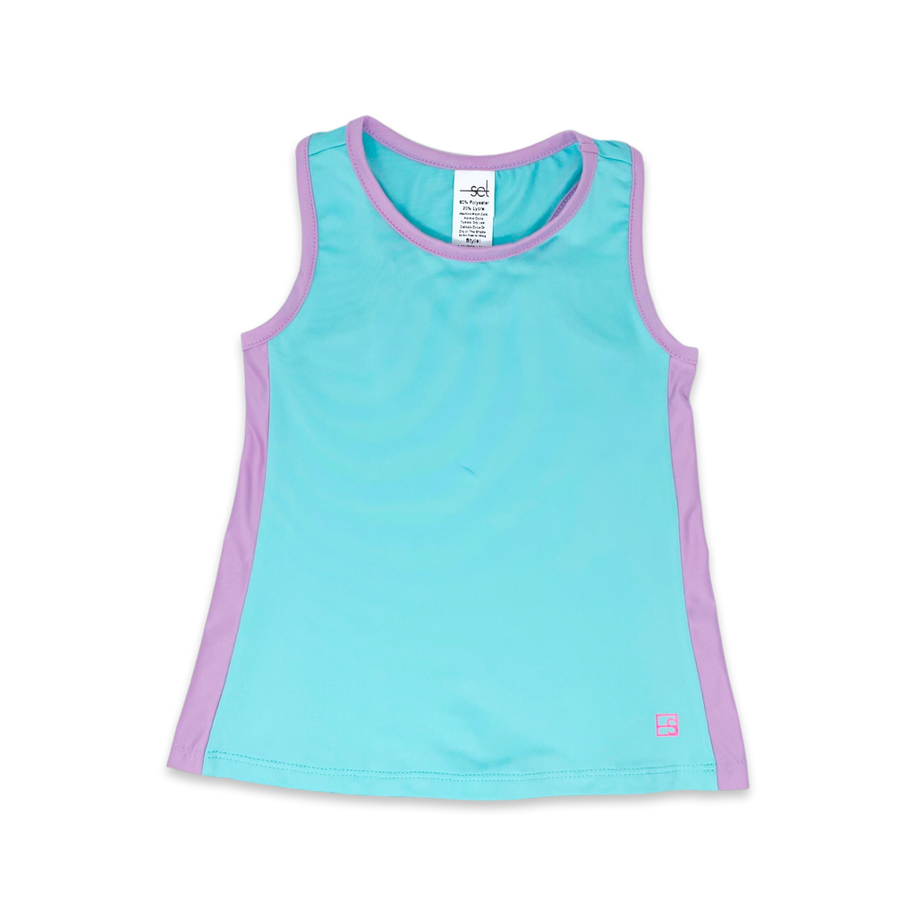 Riley Tank-Totally Turquoise/ Petal Purple