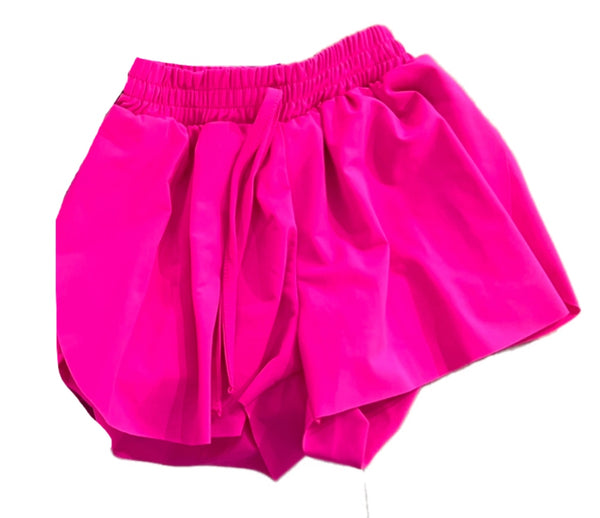 Butterfly Shorts- Bright Pink