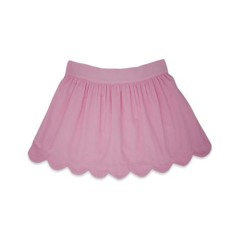Susie Scallop Skirt- Pink Corduroy
