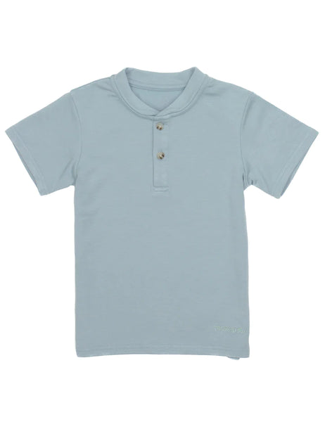 Shoreline Henley- Light Blue