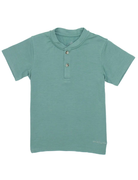 Shoreline Henley- Emerald Green