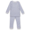 Grayson Pima Pajama Set- Blue Snowman