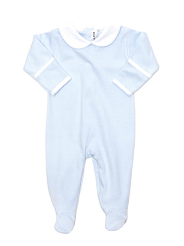 Jack Blue Stripe Pima Footie