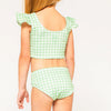 The Bikini Bather- Green Gingham