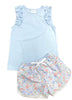 Libby Patriotic Floral Shorts *Pre Order*