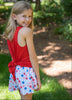 Tie Back Top- Red