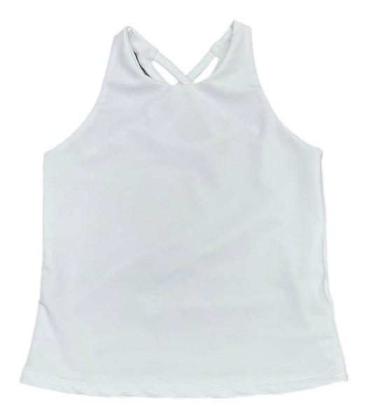 Criss Cross Back Top- White