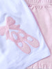 Knit Legging- Light Pink/White Bitty Dot