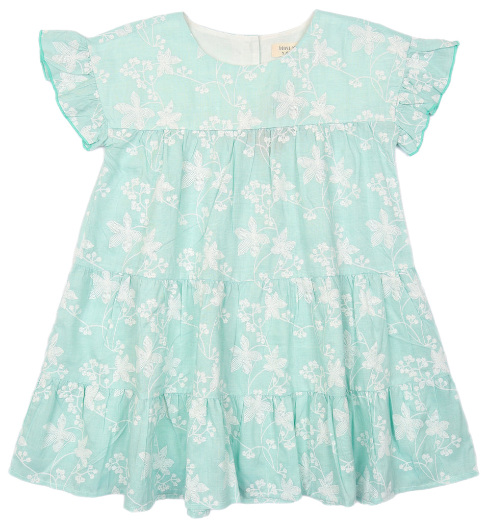 Mint Floral Dress