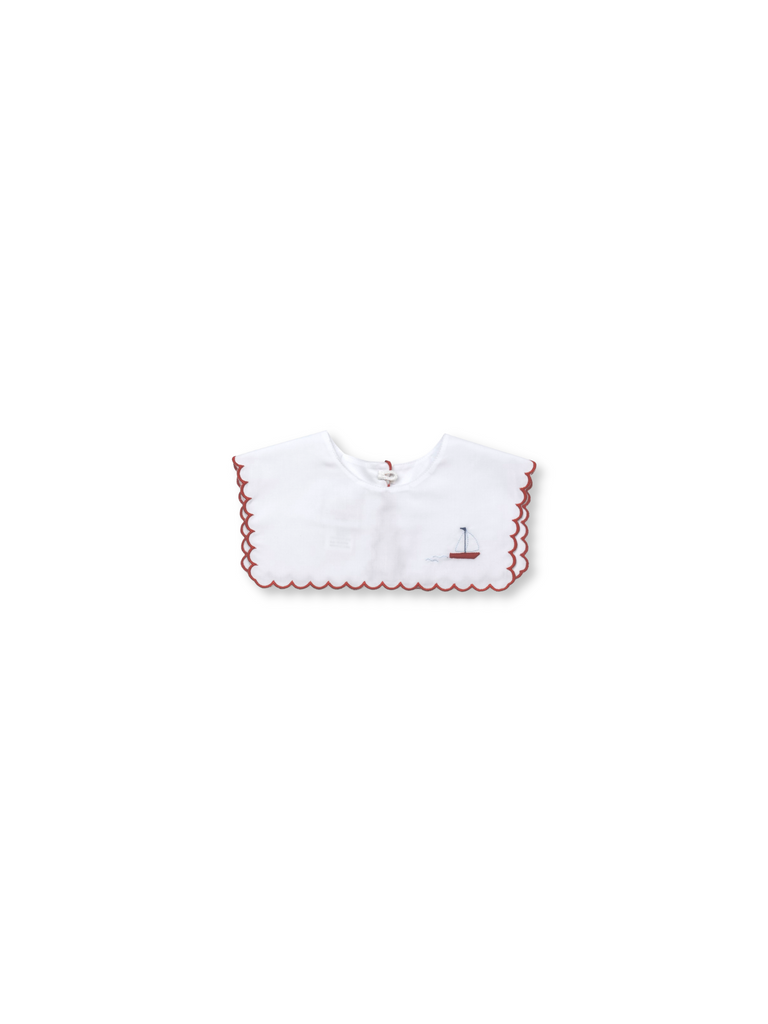 Girl Classic Collar- Sailboats