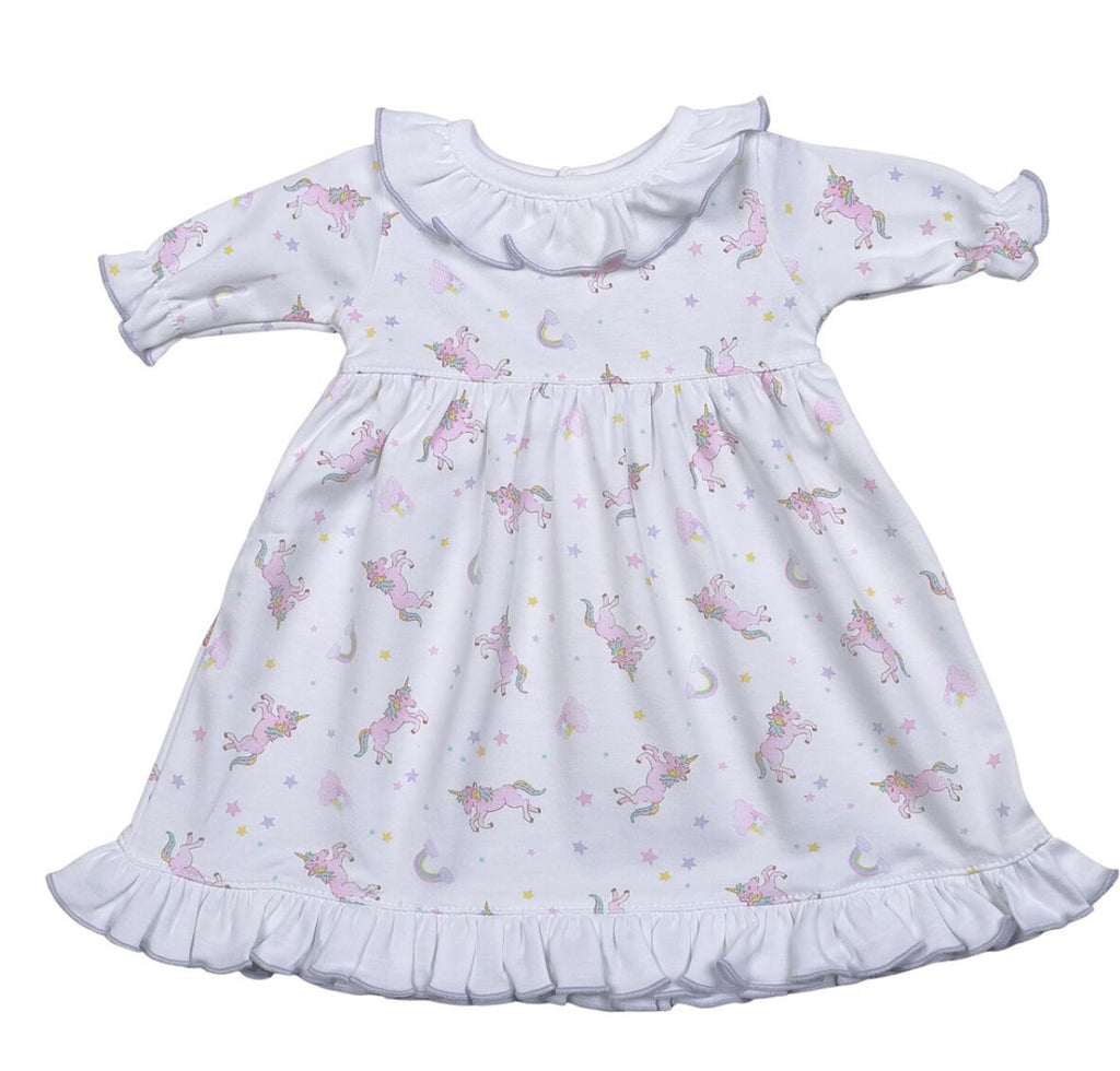 Pima Doll Gown- Unicorn