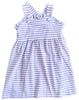 Vivien Dress- Lavender Stripe