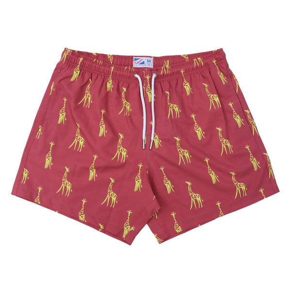 Giraffe Print Mens Swimwear