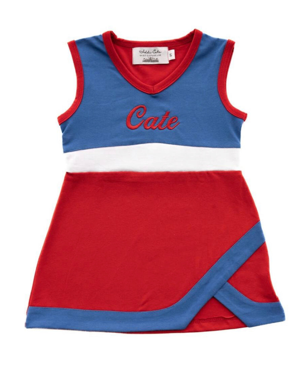 Cheer Dress- Red/White/Blue Blue Bonnet Cheer Dress- Red/White/Blue Blue Bonnet