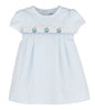 Smocked Sailboat Dress- Blue