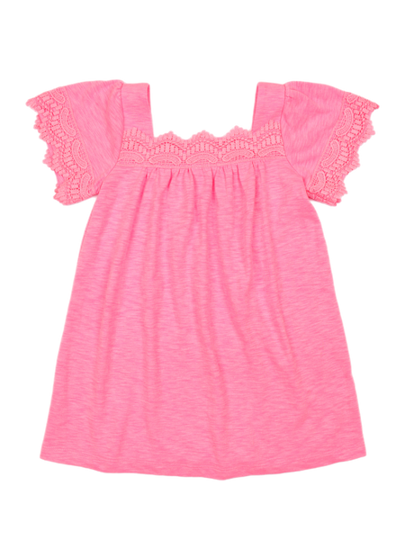 Sarah Dress- Pink Flamingo