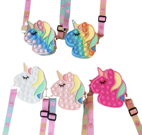 Unicorn Fidget Messenger Bag