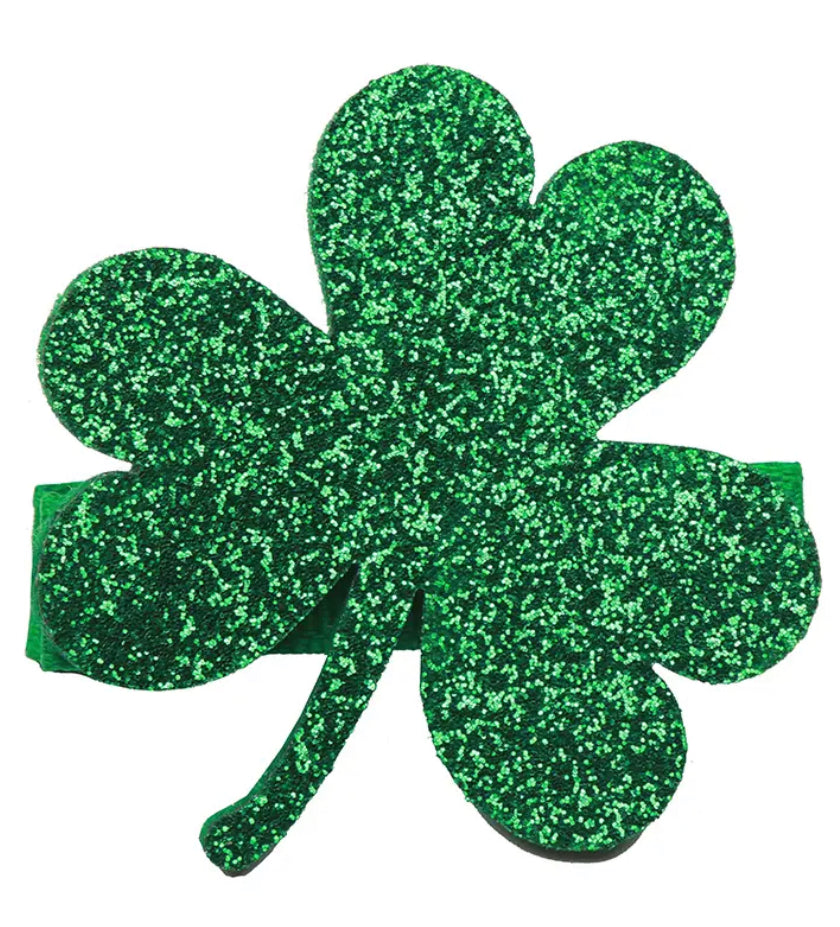 Glitter Shamrock Hairclip