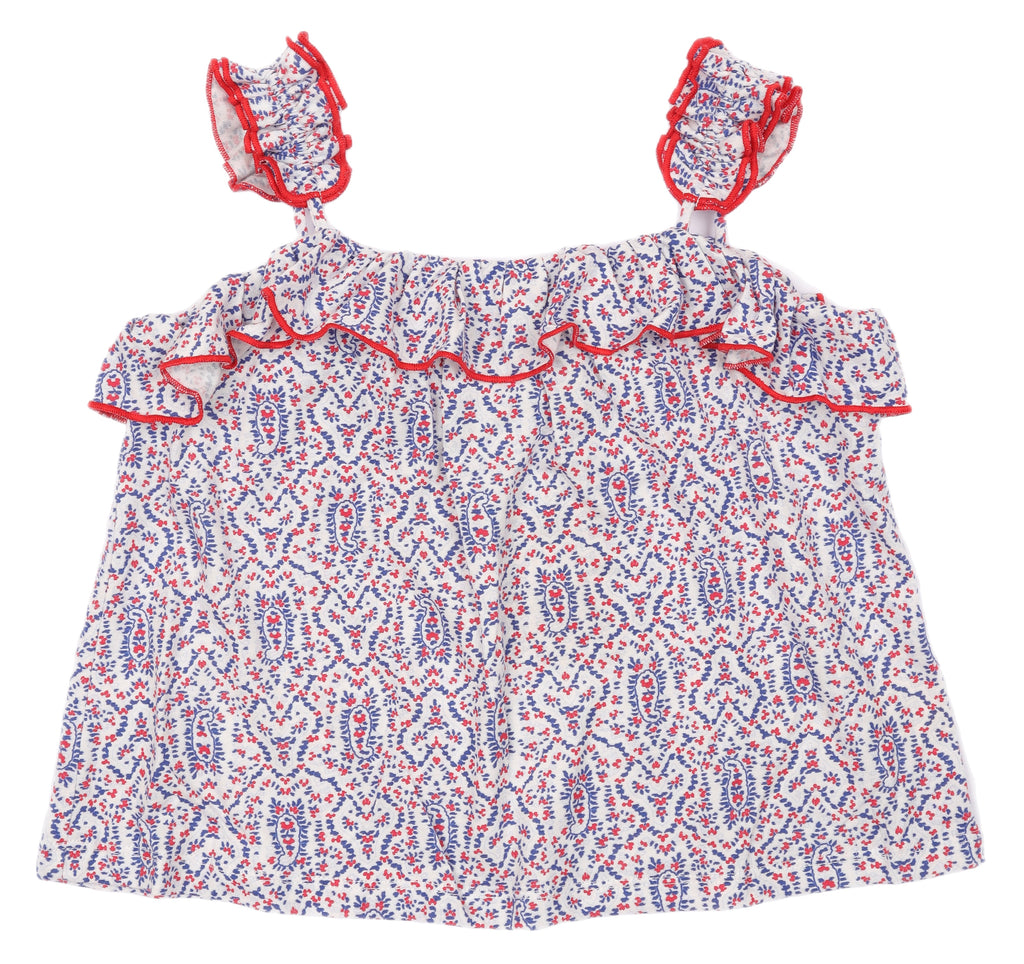 RWB Ruffle Top