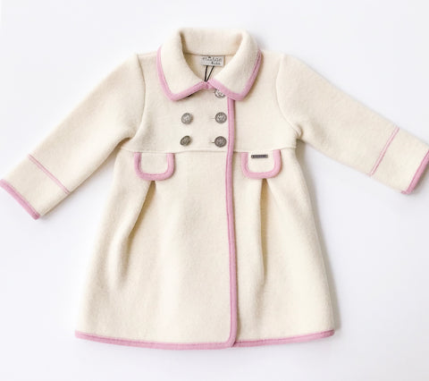 Marae Coat- Style 3237 Blanco/Rosa
