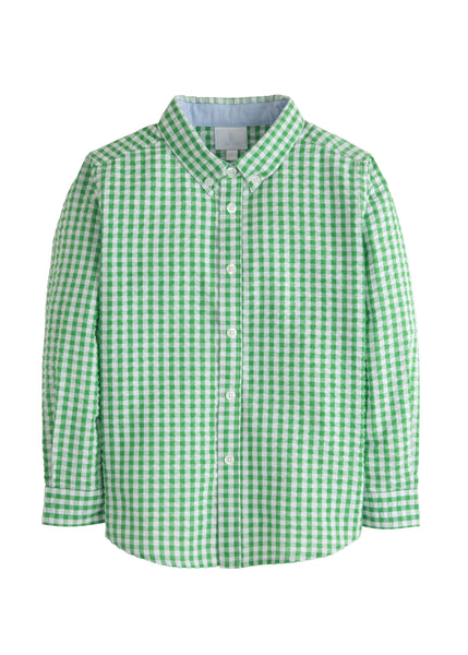 Button Down Shirt- Preppy Green