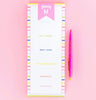 Striped Grocery List Pad w/ Magnet
