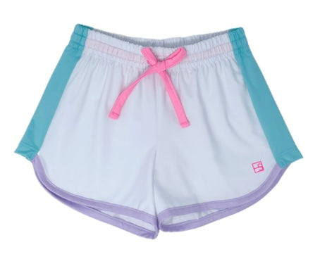 Annie Short- White/Turquoise/Lavender