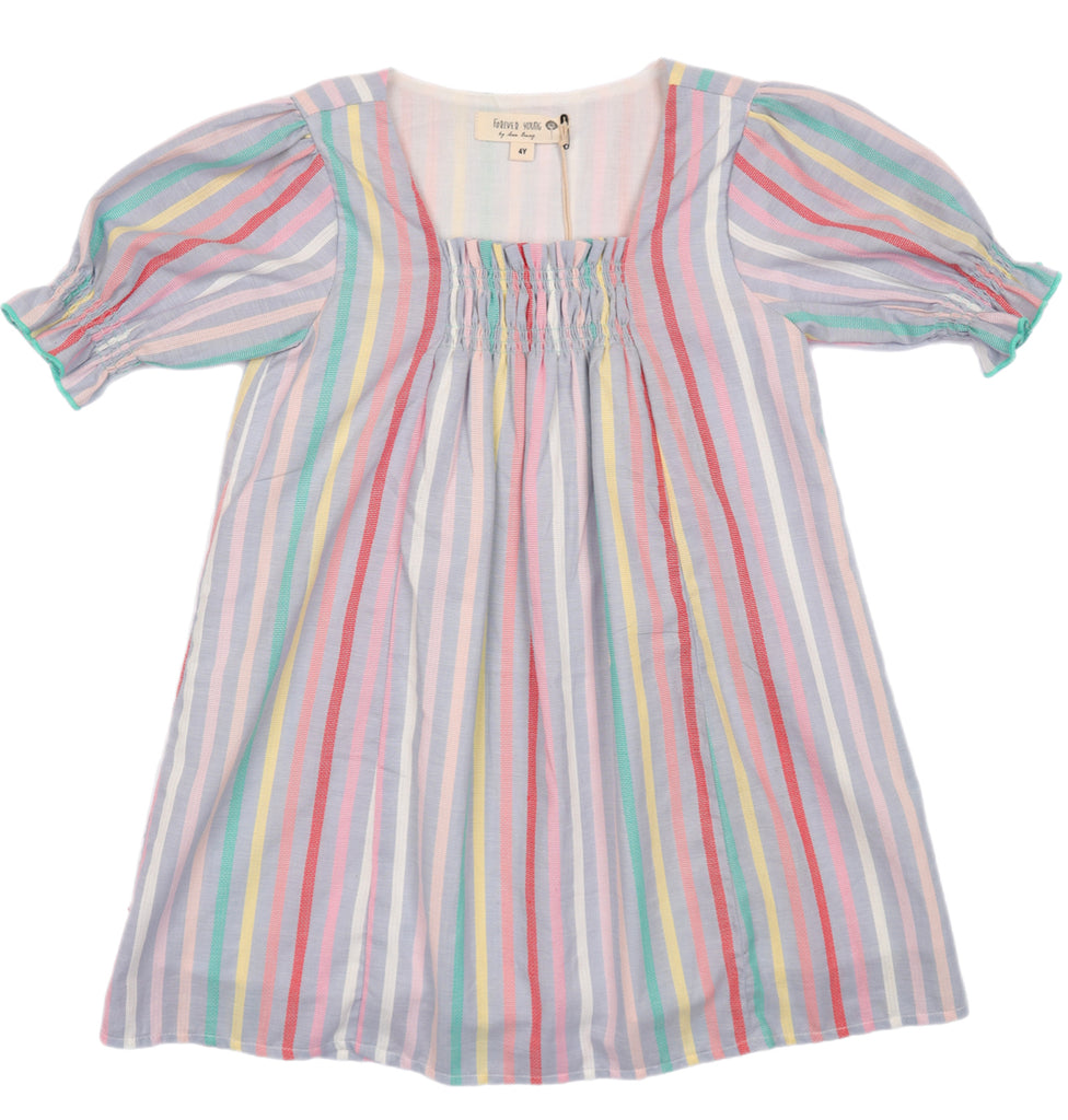 Vintage Rainbow Stripe Dress