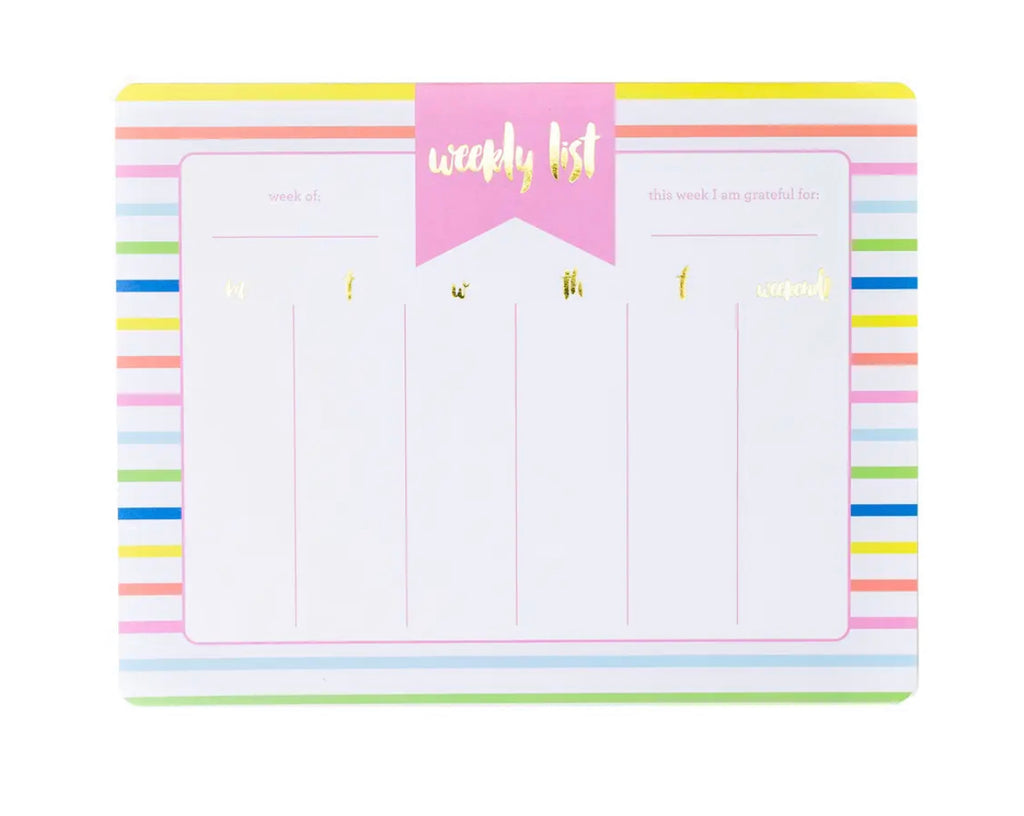 Striped Weekly Planner