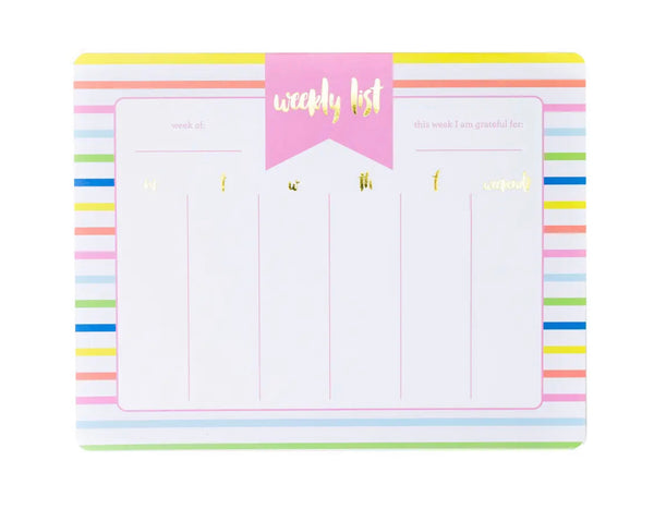 Striped Weekly Planner