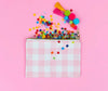 Pink Gingham Pouch