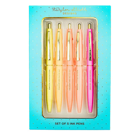 Hello Sunshine Blue Ink Pen Set