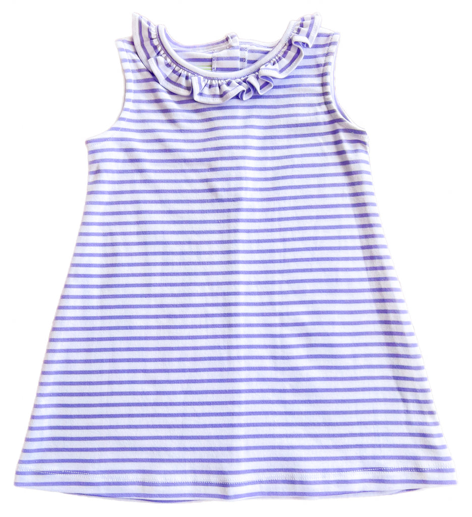 Susette Dress- Lavender Stripe